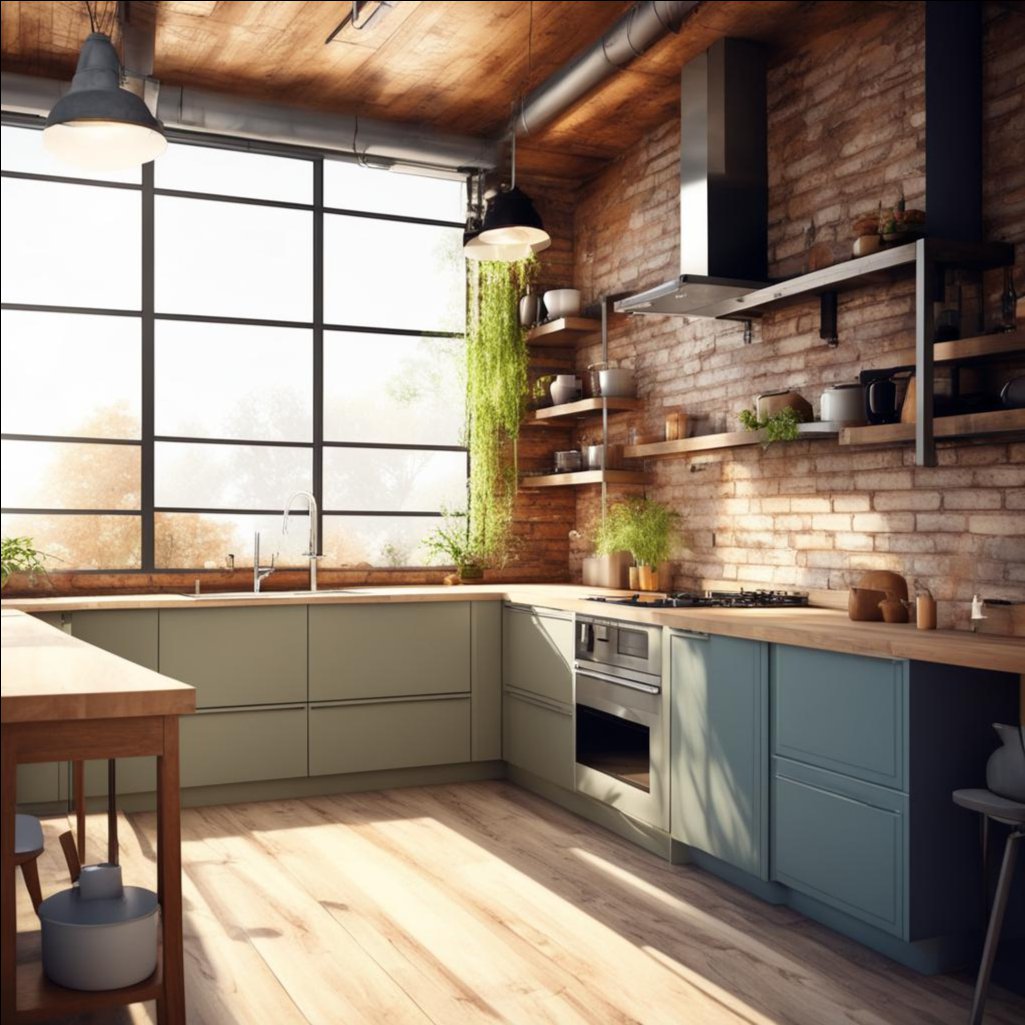 Кухня в стиле loft